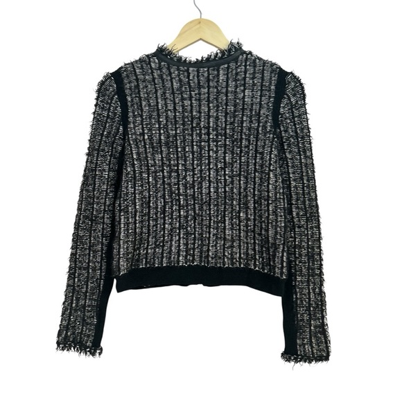 Rebecca Taylor Lambswool & Cashmere Blend Textured Knit Jacket Blazer Size Small - Picture 4 of 8